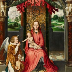 The Virgin and Child with a Musical Angel
